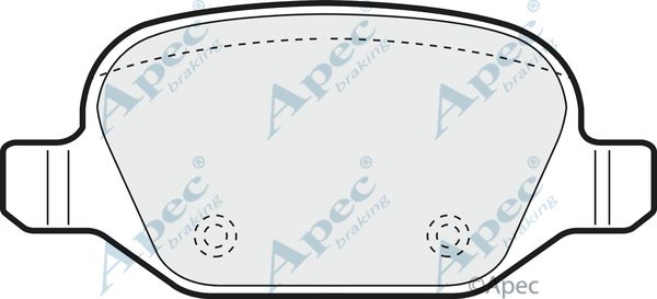 APEC BRAKING stabdžių trinkelių rinkinys, diskinis stabdys PAD1309